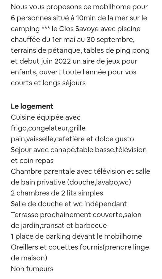 Mobilhome 6 Personnes Biville-sur-Mer Esterno foto